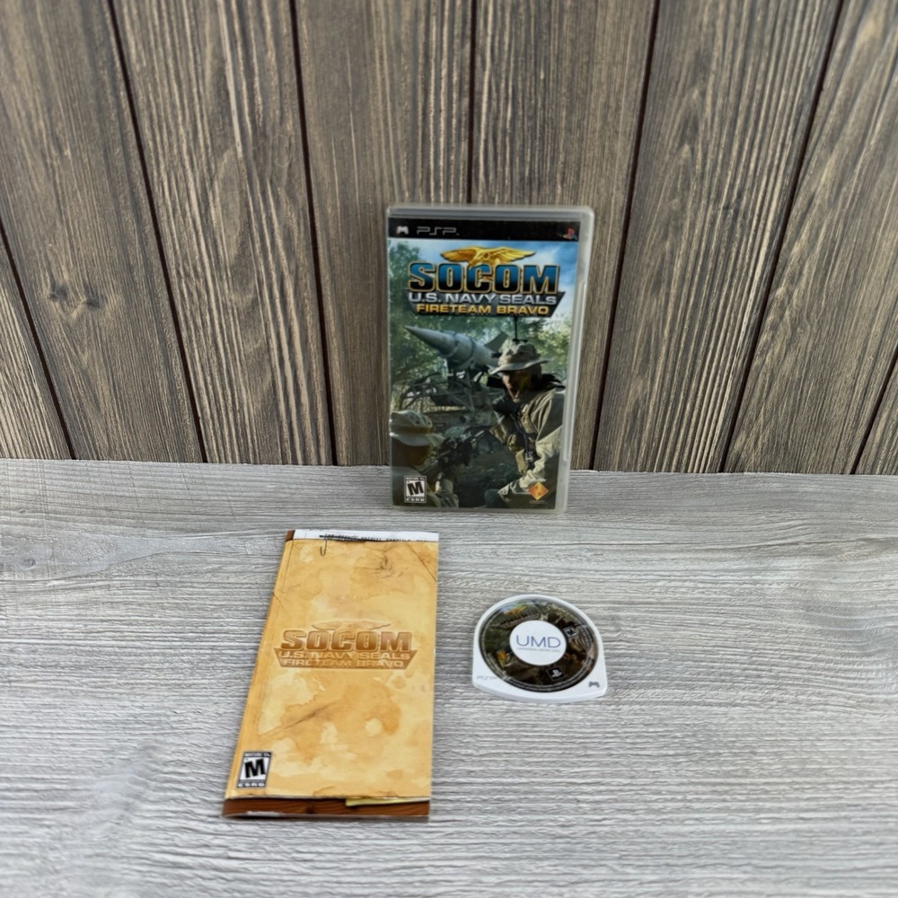 SOCOM US Navy Seals Fireteam Bravo Sony PSP 2005 Video Game